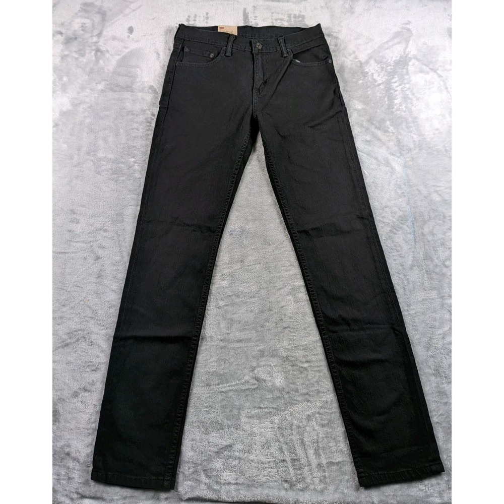 Levis 511 Jeans Mens 30x32 Black Slim Fit Tapered Stretch Denim Casual - Picture 2 of 9
